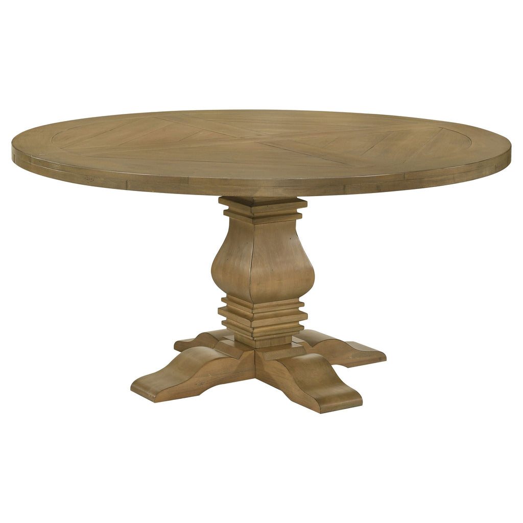 Florence 60-Inch Rustic Honey Farmhouse Dining Table