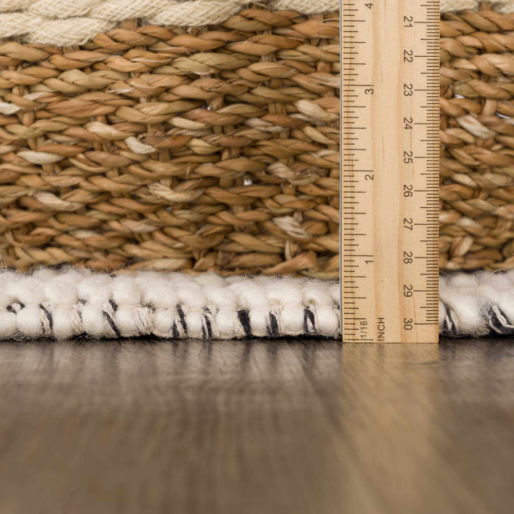 Ramsbury Ivory Wool Farmhouse Area Rug