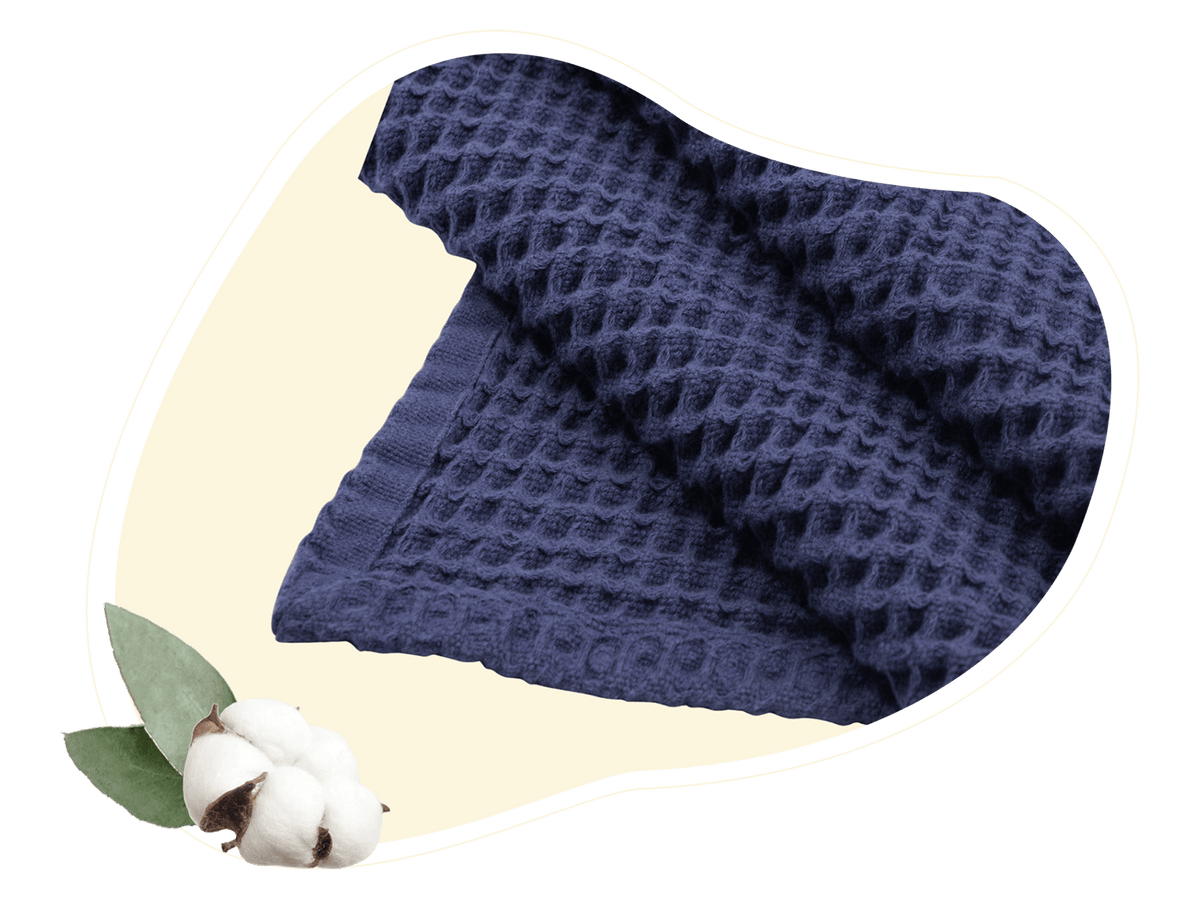 Cotton Waffle-Weave Farmhouse Throw Blanket