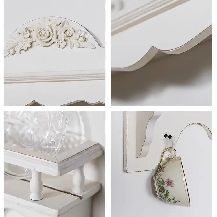 French Country Wall-Mounted Plate & Dish Rack