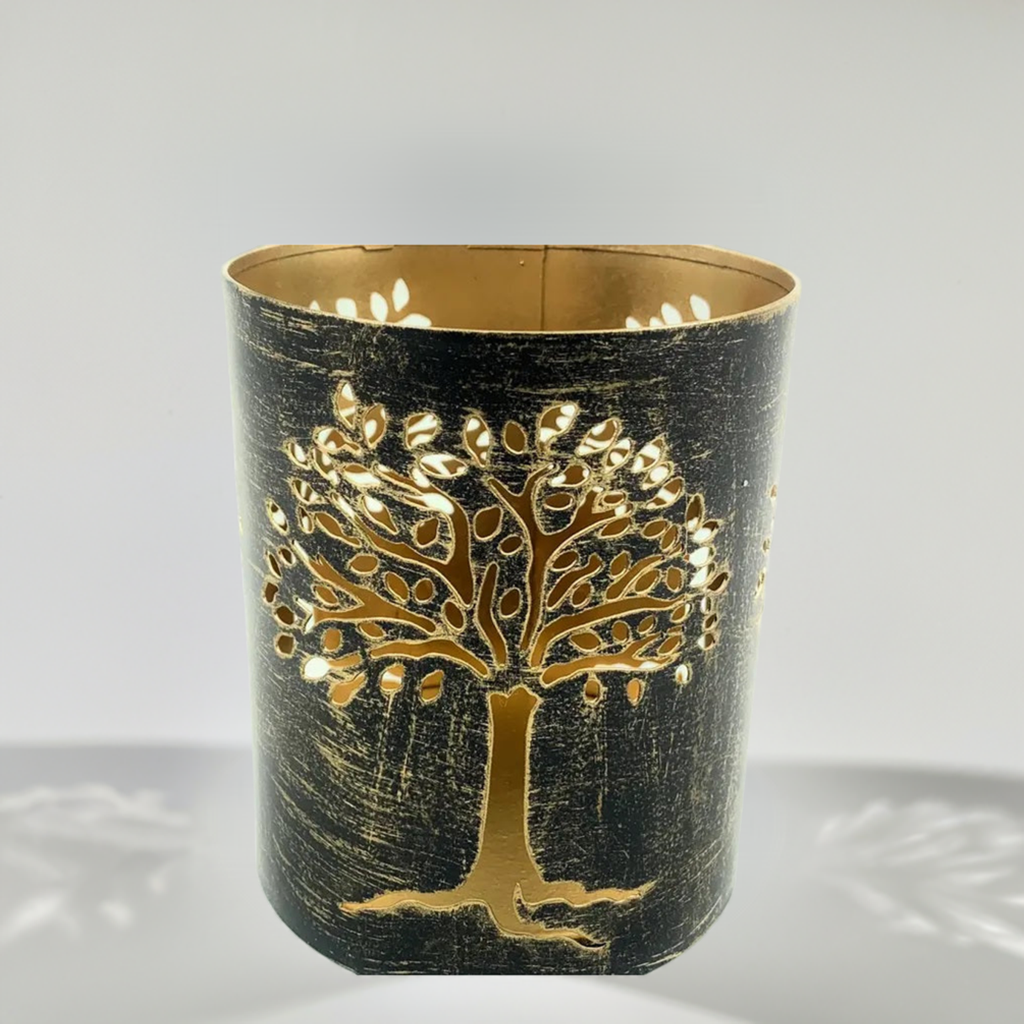 Rustic Tree Votive Candle Holder