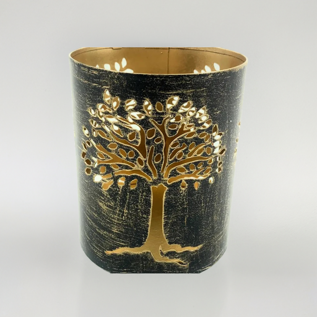 Rustic Tree Votive Candle Holder