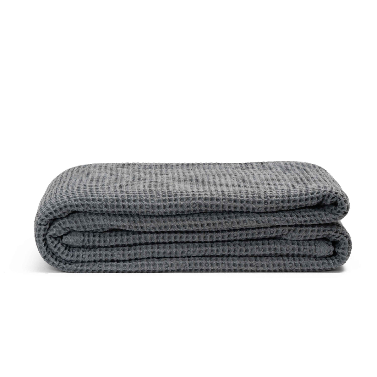 Cotton Waffle-Weave Farmhouse Throw Blanket