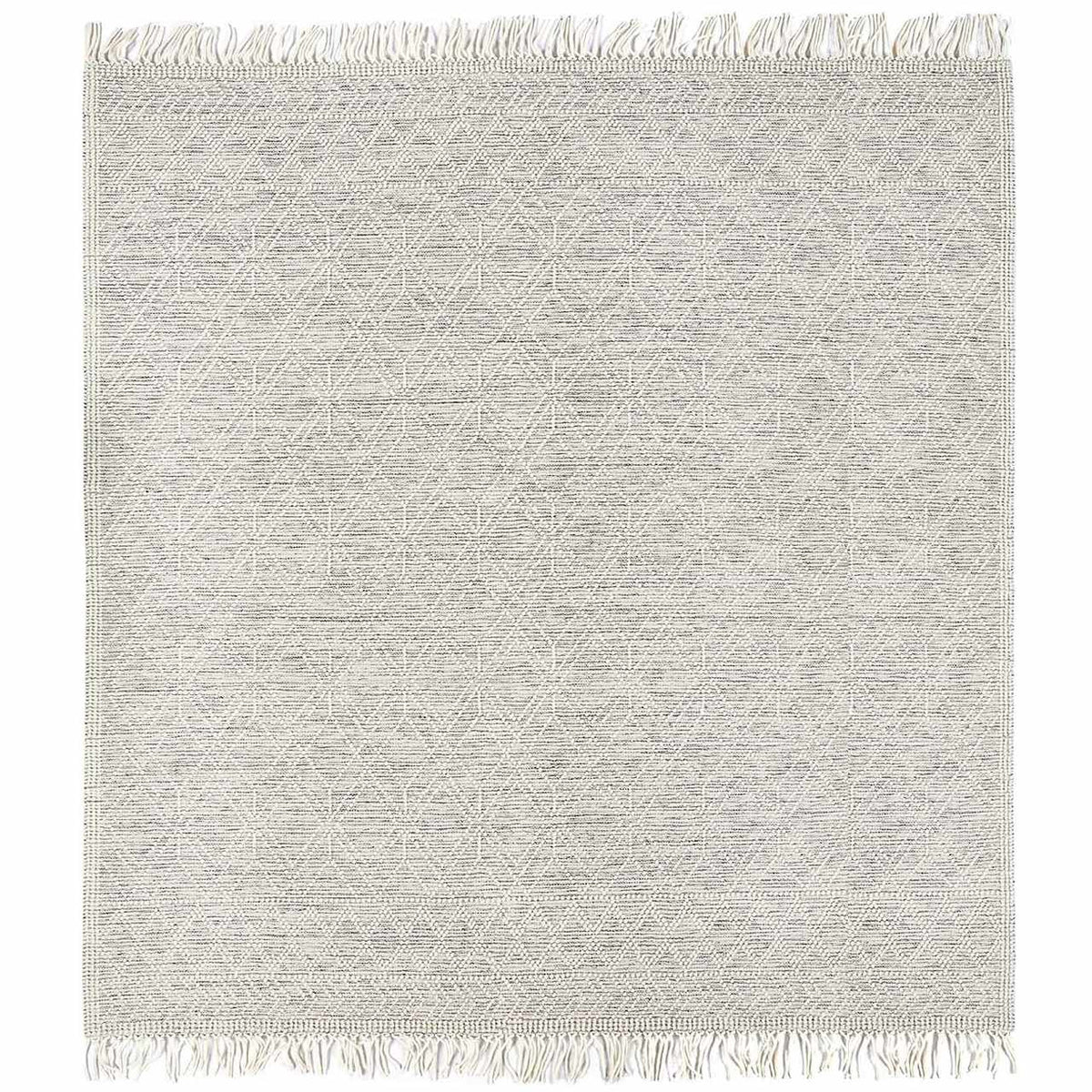 Ramsbury Ivory Wool Farmhouse Area Rug