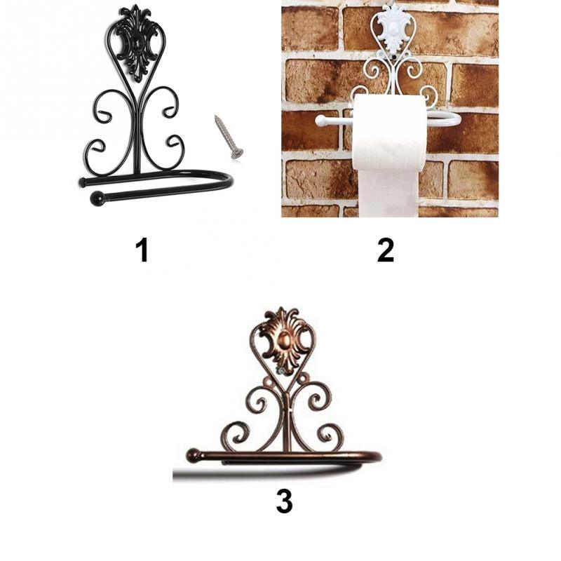Vintage Farmhouse Iron Toilet Paper Holder