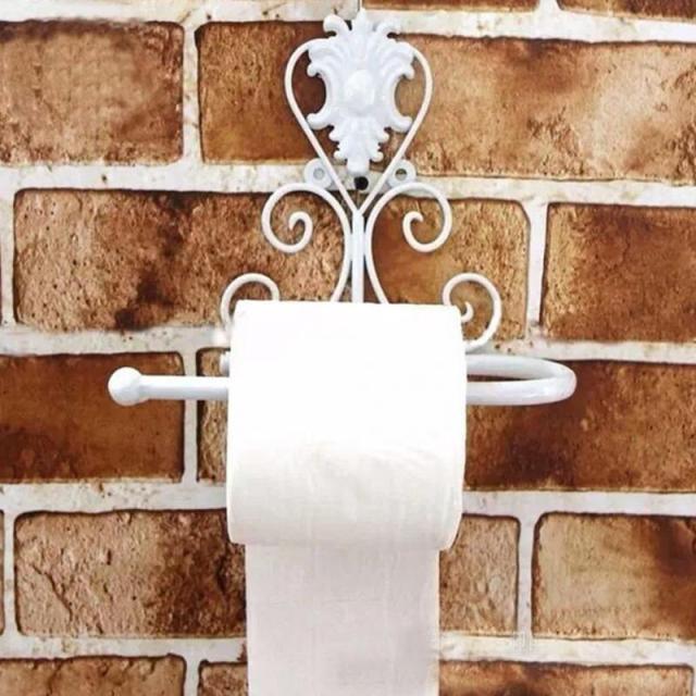 Vintage Farmhouse Iron Toilet Paper Holder