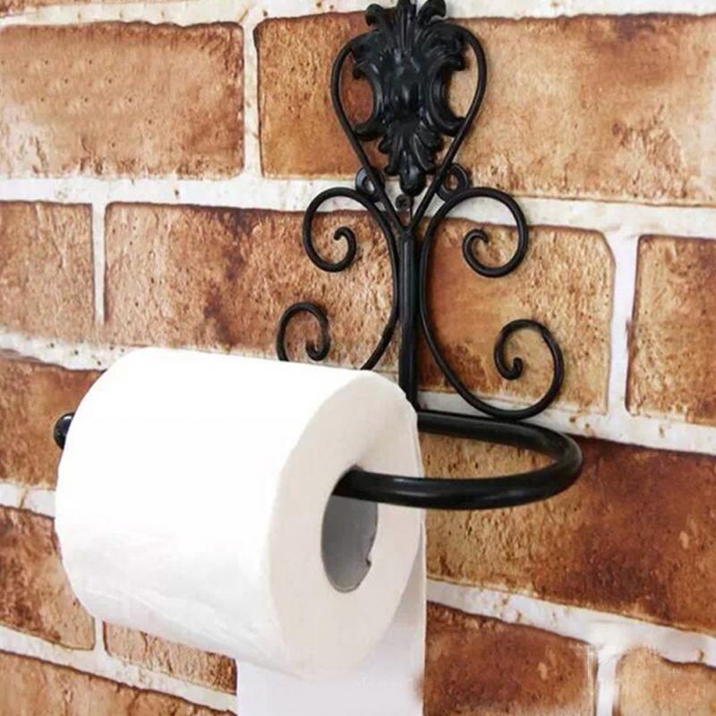 Vintage Farmhouse Iron Toilet Paper Holder