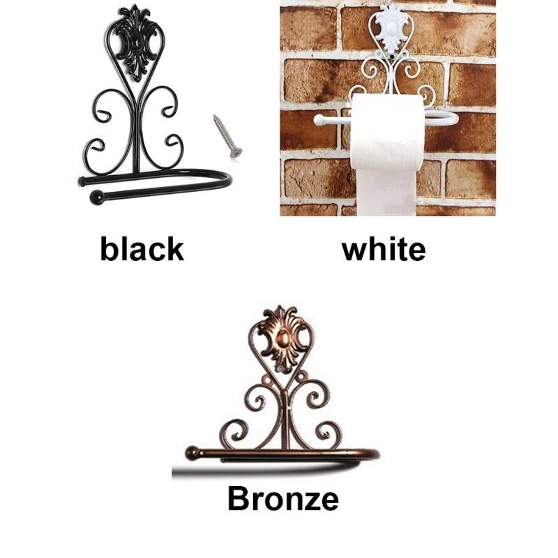 Vintage Farmhouse Iron Toilet Paper Holder