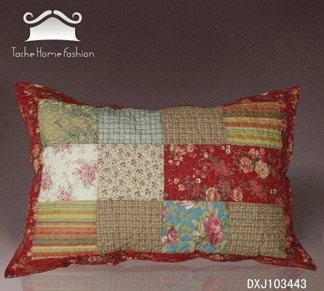 Vintage Paisley Patchwork Farmhouse Pillow Sham
