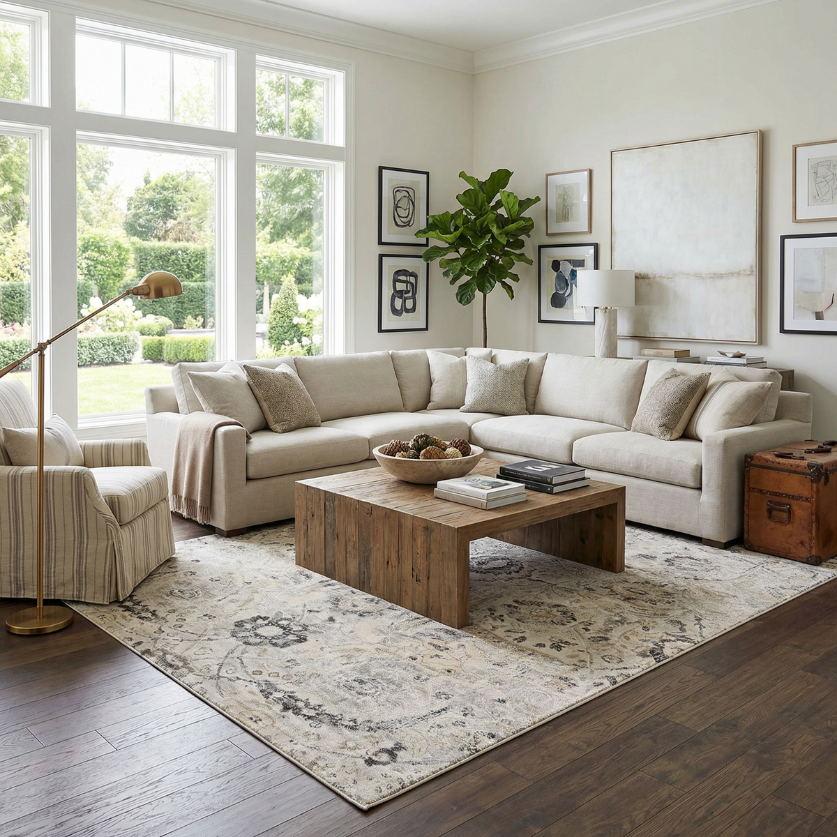 Georgiana Vintage-Inspired Farmhouse Area Rug