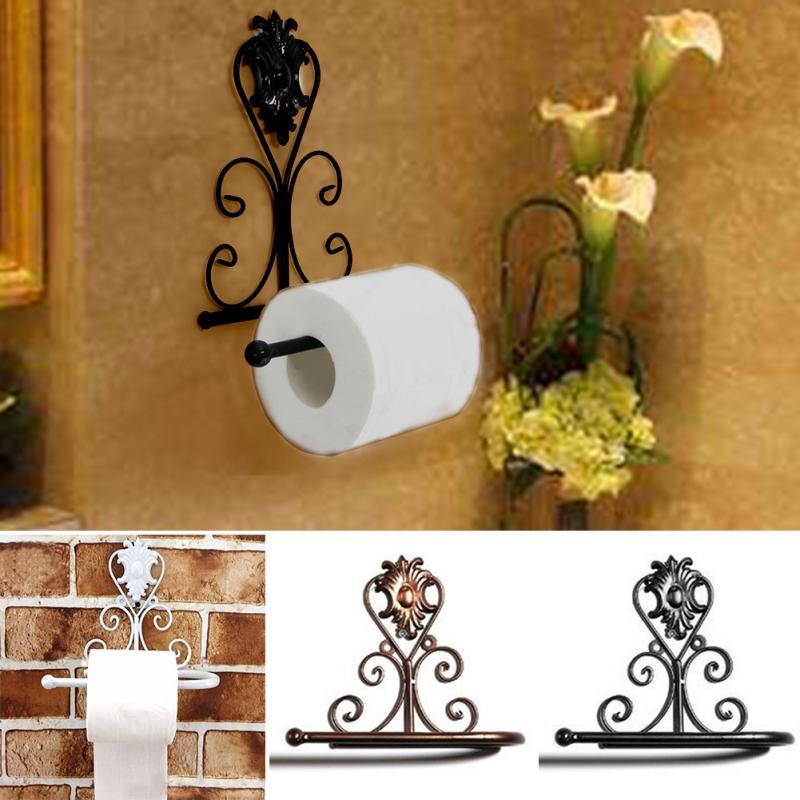 Vintage Farmhouse Iron Toilet Paper Holder