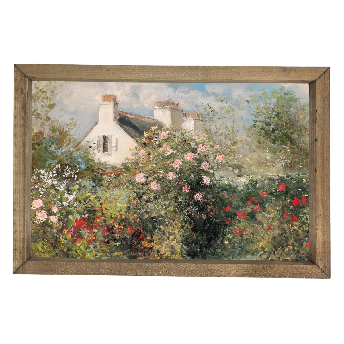 Summer Cottage Farmhouse Framed Wall Art