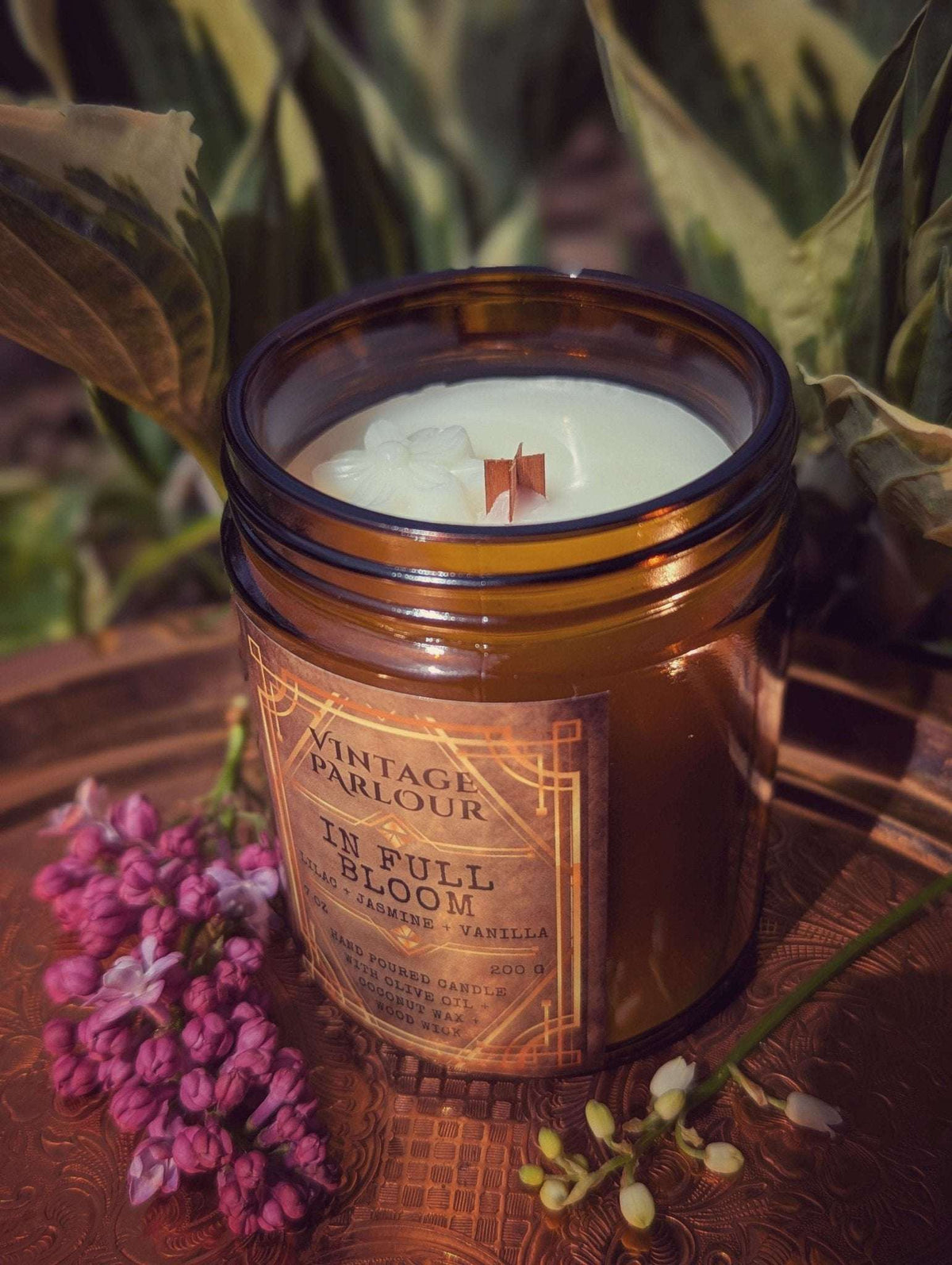 Vintage Wooden Wick Scented Candle