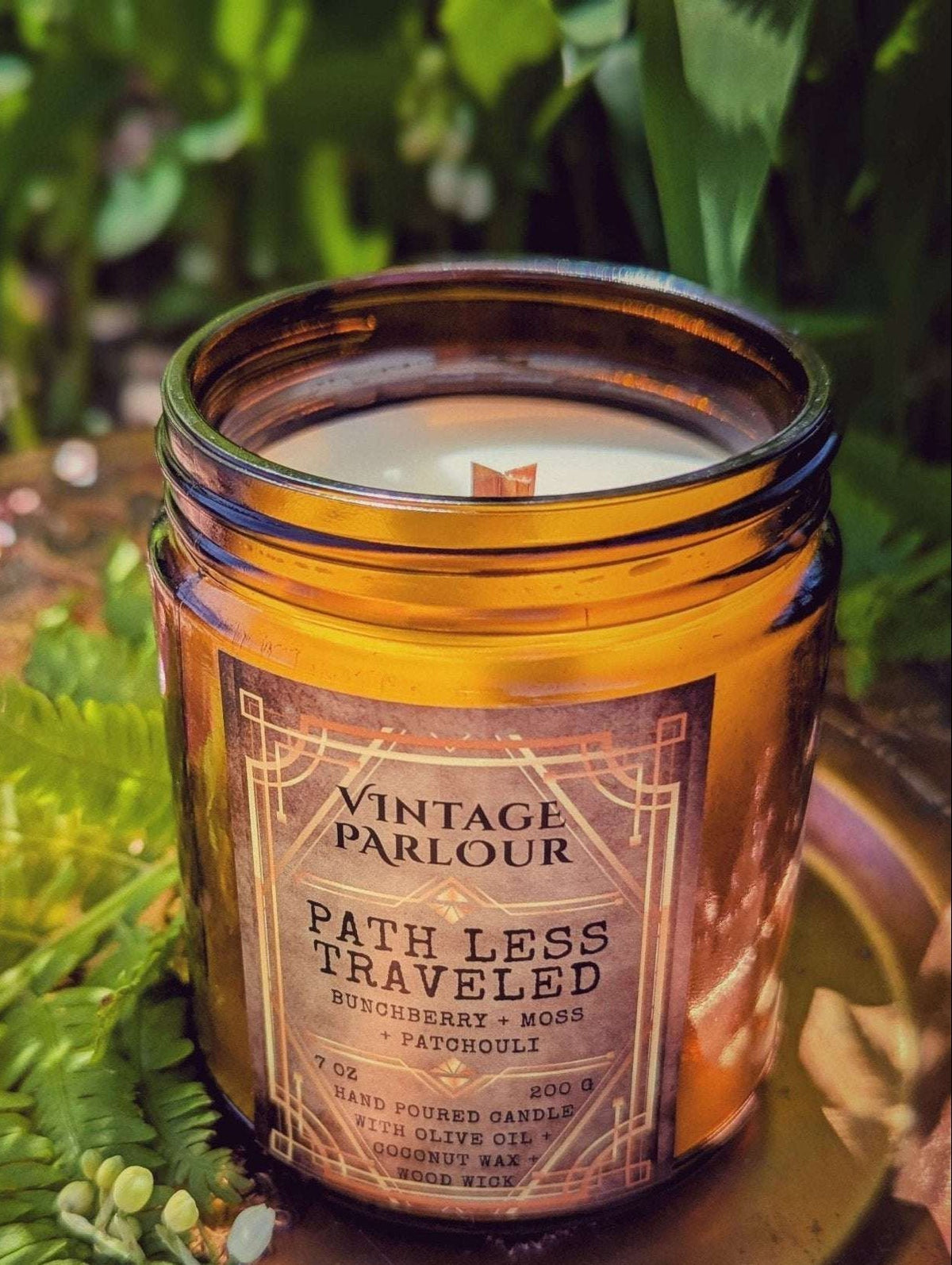 Vintage Wooden Wick Scented Candle