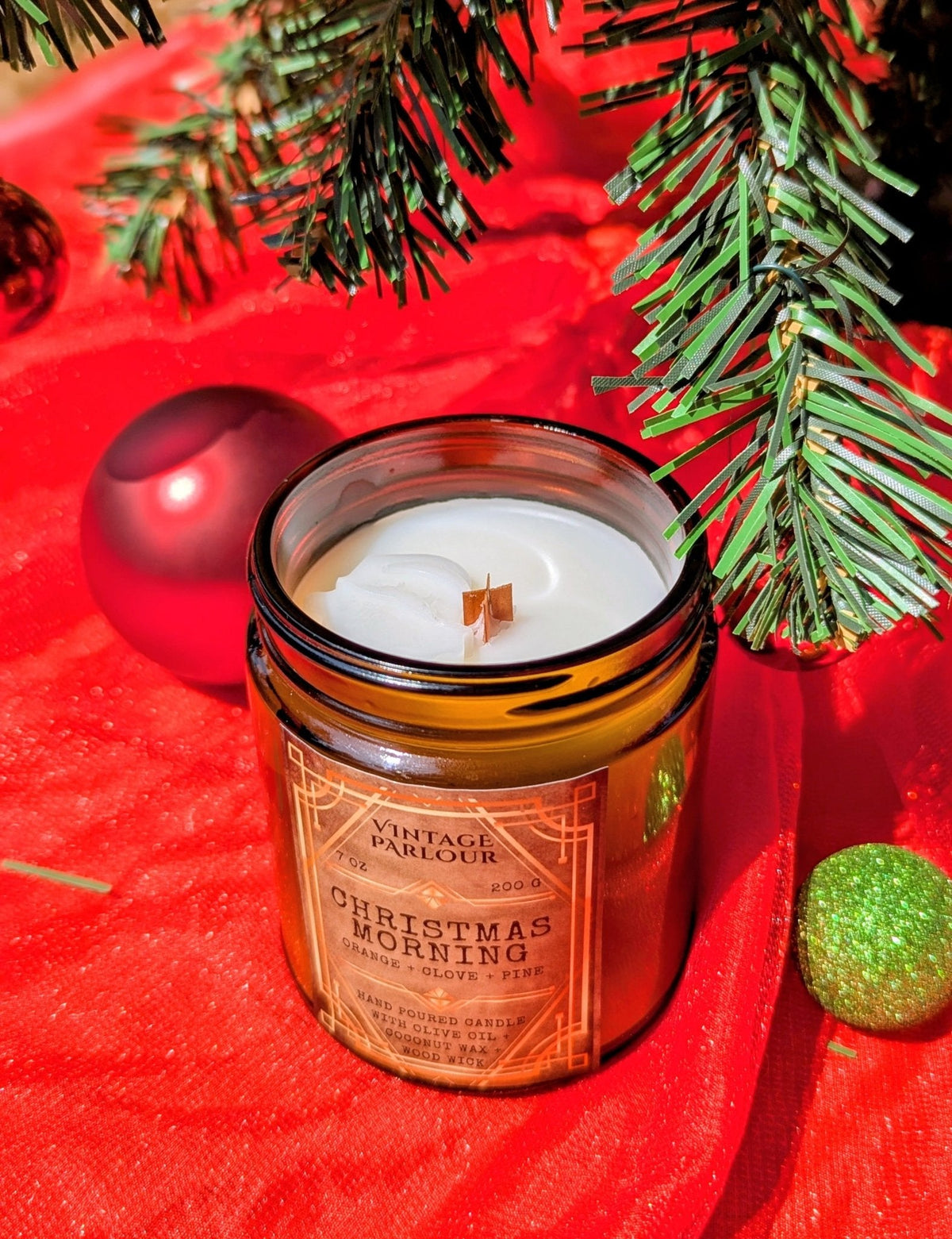 Vintage Wooden Wick Scented Candle