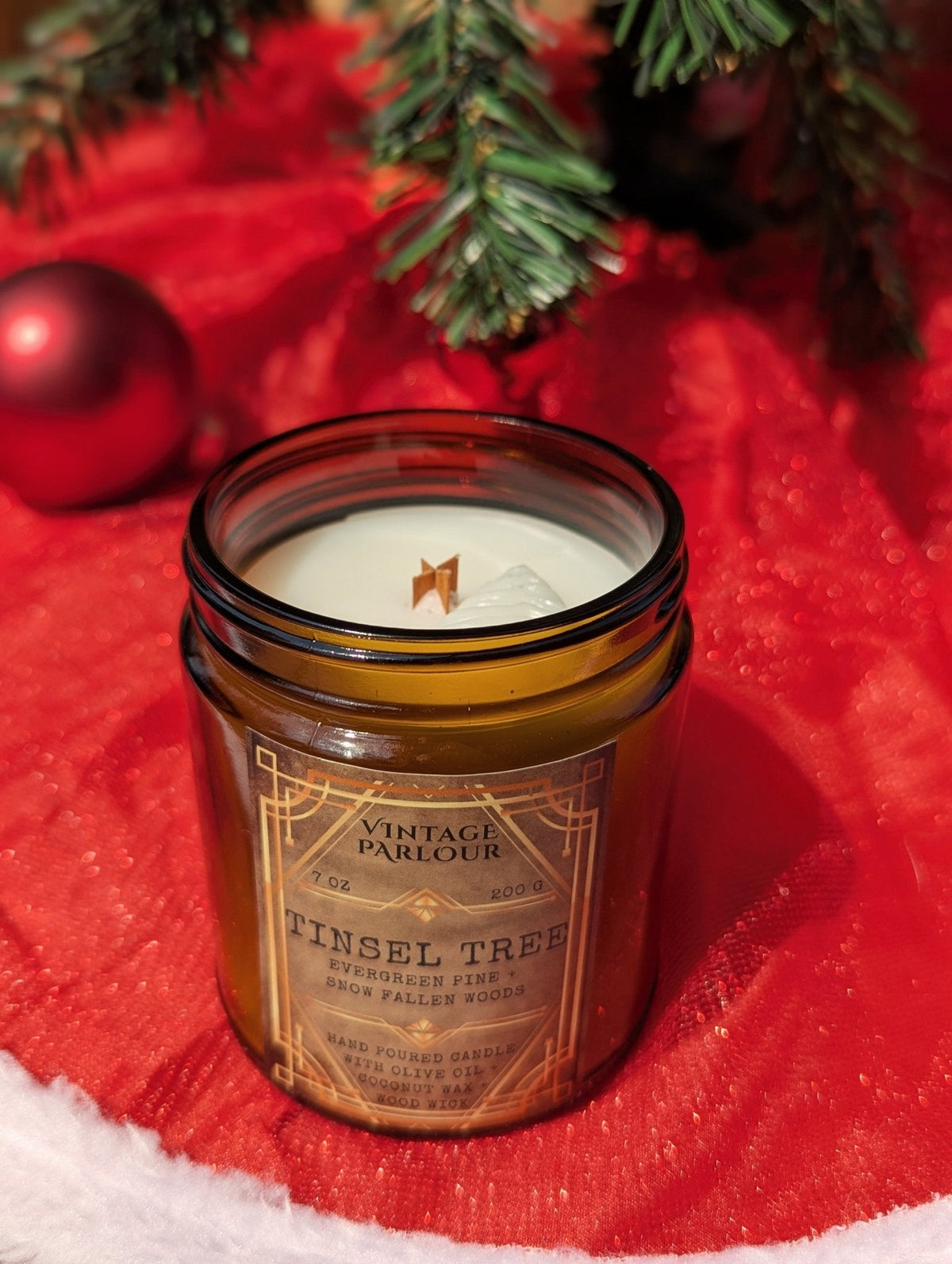 Vintage Wooden Wick Scented Candle