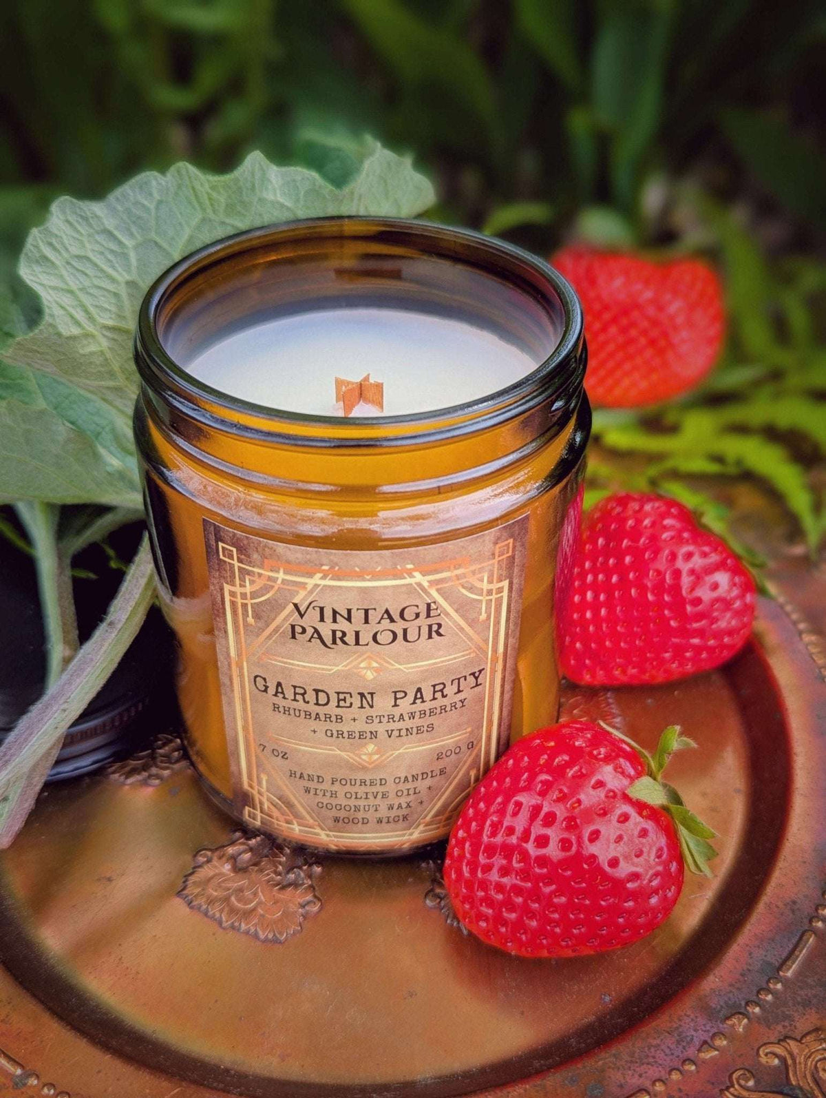 Vintage Wooden Wick Scented Candle