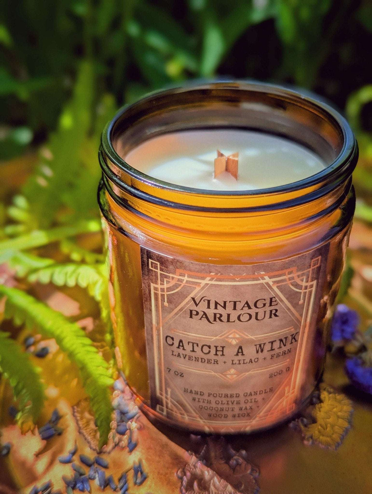 Vintage Wooden Wick Scented Candle